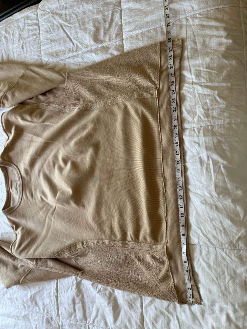 Aerie Women's Tan Oversized Crewneck Sweatshirt, 2X Plus Size - Picture 12 of 16